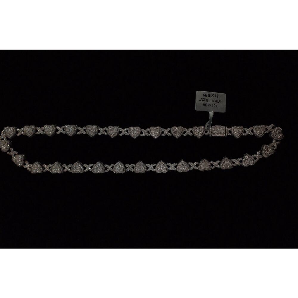 MOISSANITE Chain 925 Sterling Silver Passes Tester Real Iced Hip Hop Necklace